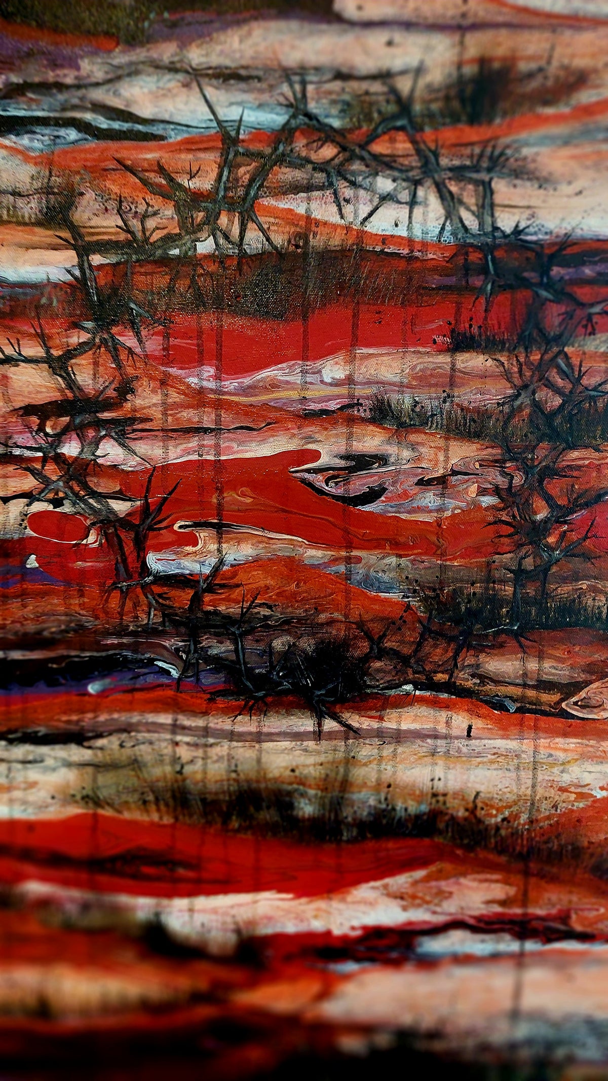 Red Meadow (90x90cm)