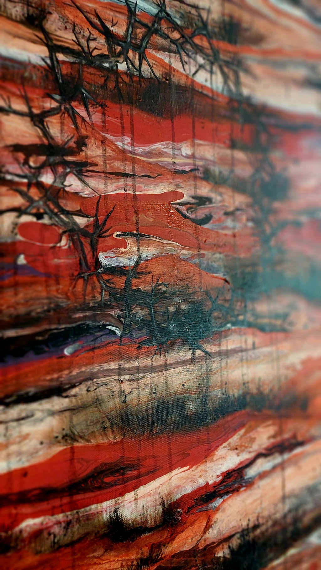 Red Meadow (90x90cm)