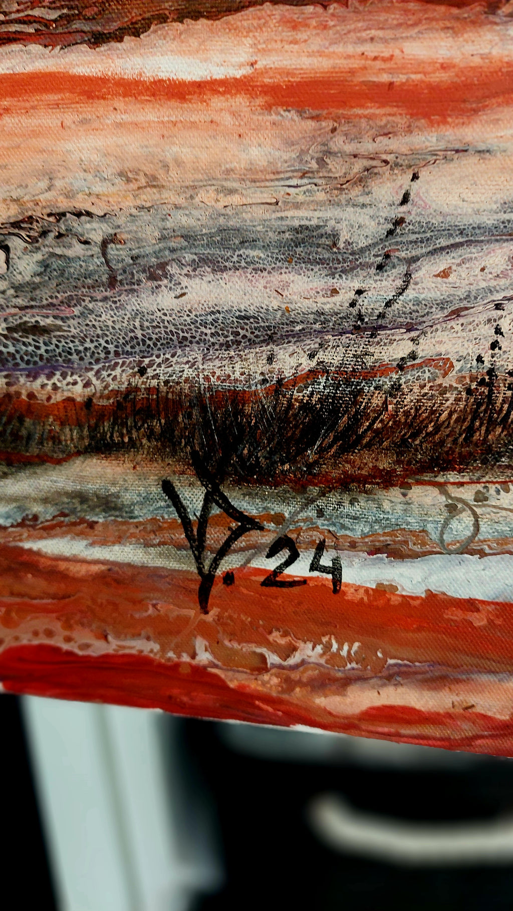 Red Meadow (90x90cm)