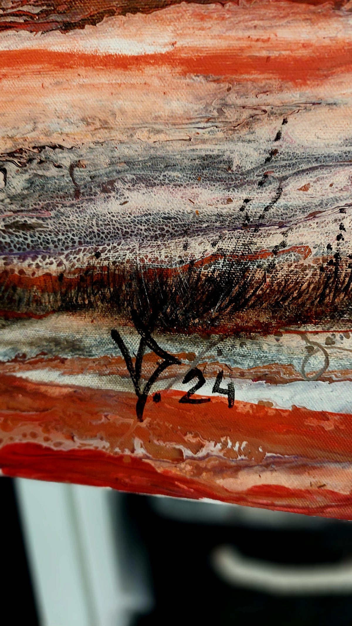 Red Meadow (90x90cm)
