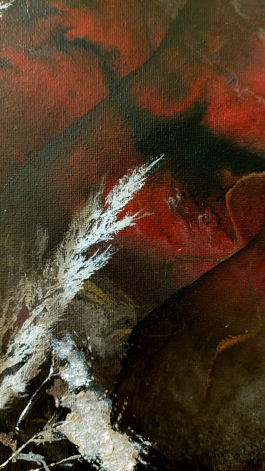 Where the Sky Smolders (100x40cm)