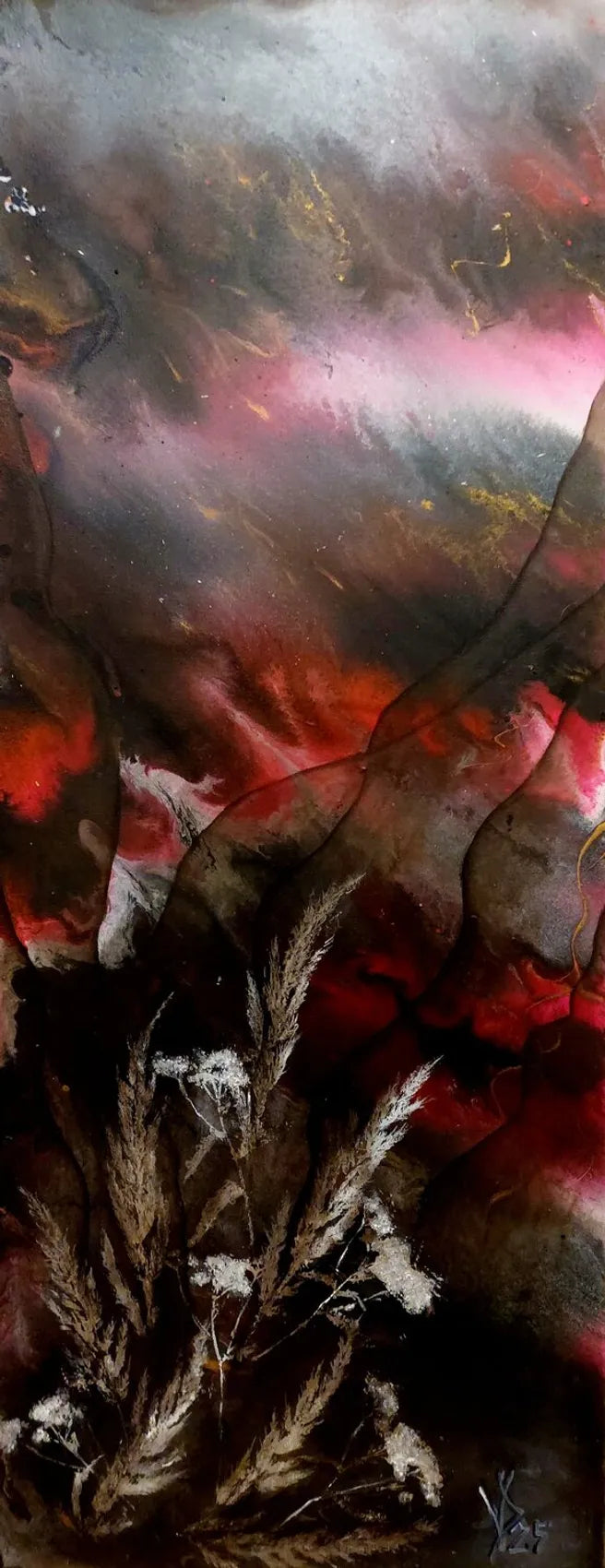 Where the Sky Smolders (100x40cm)